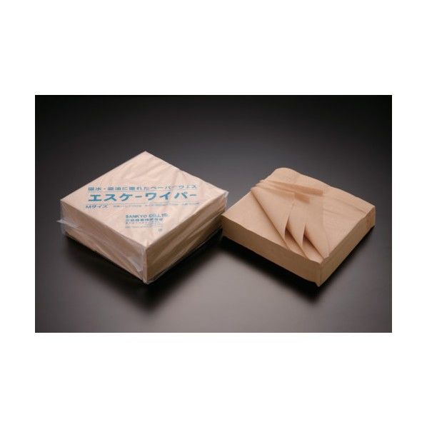 小津産業 SKワイパー 茶 Mサイズ30cmX30cm 5000枚入 87103 5000枚