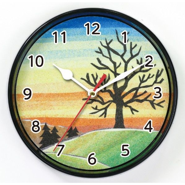 サークルクロック 砂絵セット φ180×40mm 5108 1個