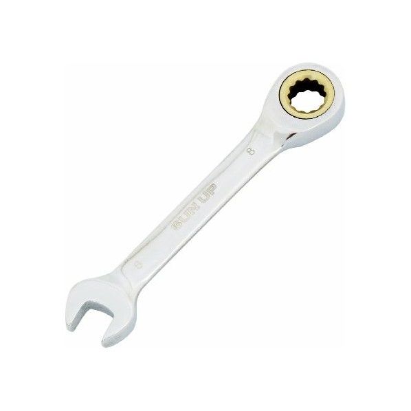 72ギヤコンビレンチ ショート 8mm 二面幅サイズ:8mm 全長:90mm GWS-8 1本