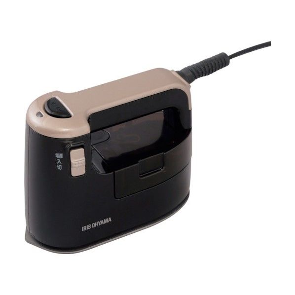 IRIS 衣類用スチーマー 黒 BK IRS-01-KN 1