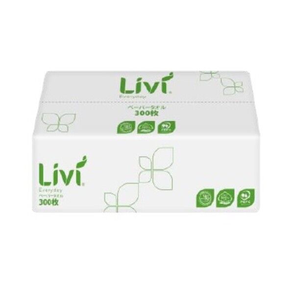 8791 GLペーパータオルR中判 UKBW 300枚...