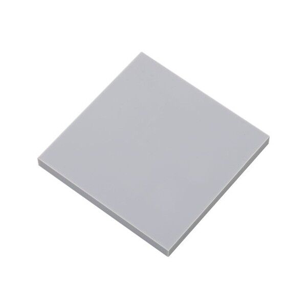 樹脂サンプルプレート 硬質PVC PVCG-□50-1 グレー 50×50×1mm 3-3238-01 20枚