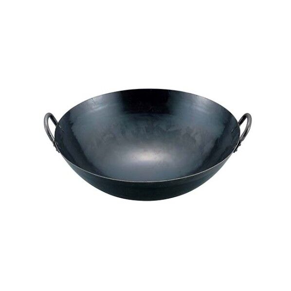 山田 鉄 打出 四川鍋 36cm(深さ110mm 1.2mm厚) 103000 61-6527-80 1点