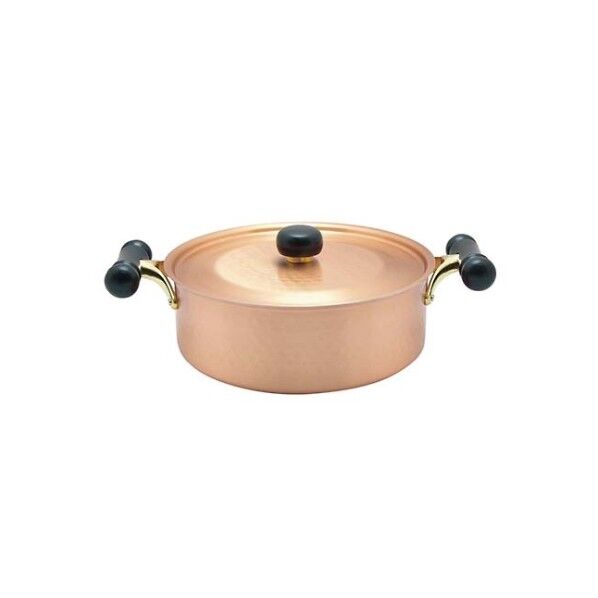 銅IHアンティック 浅型鍋 IH-104 24cm 3111200 61-6522-08 1点