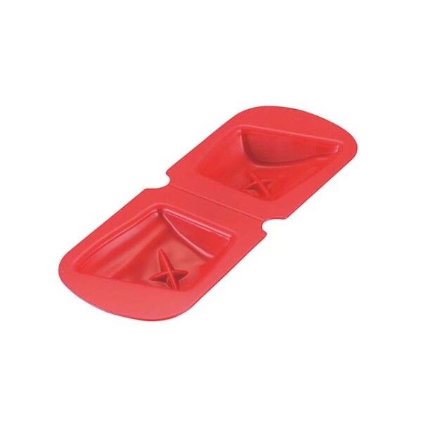 アズワン アサヒ ソフト食シリコン型 魚型 (レッド) AS-R 61-6607-18 1点