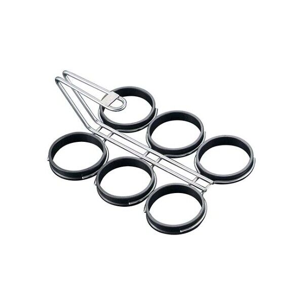 まんまる目玉焼リング 6個焼用(テフロン加工)小 3556700 61-6601-02 1点