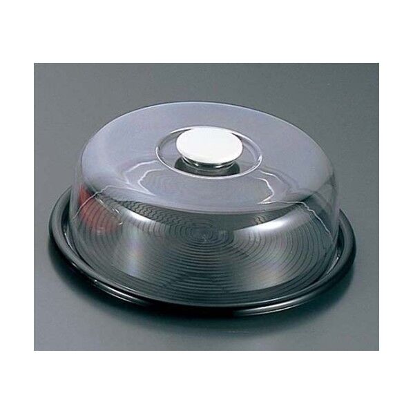 ラブリーハット 丸ケーキフードMT-540 12インチ 4544330 黒 中 61-6680-23 1点