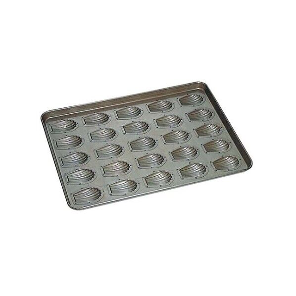 シリコン加工 貝型マドレーヌ型 天板(25ヶ取) 5425900 61-6687-60 1点