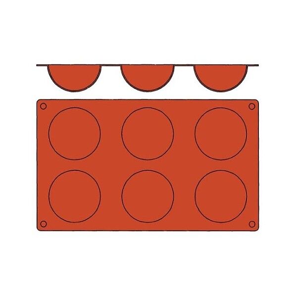 ガストロフレックス 半球型 L(1枚)2579.04 7384700 61-6687-92 1点