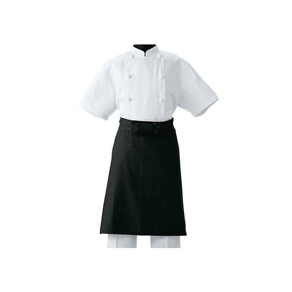 調理前掛 JT4551-9 3706750 ブラック L 61-6733-58 1点