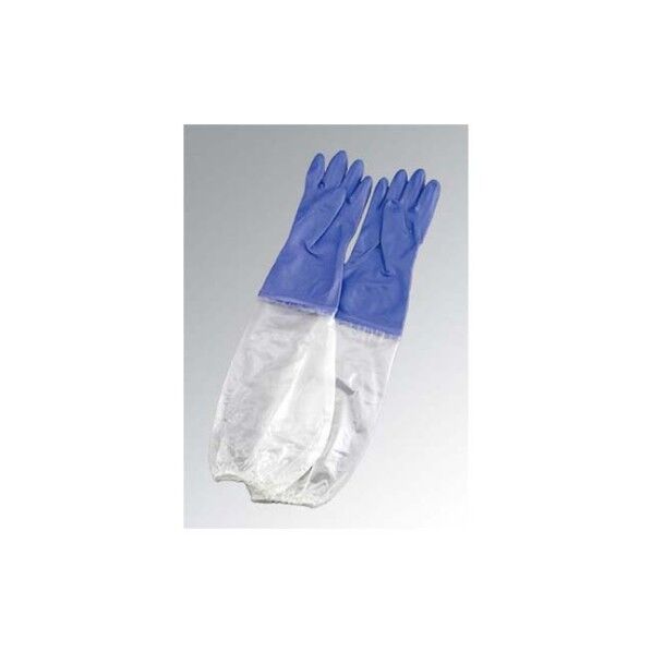 シルキー 厚手 手袋 腕カバー付 L バイオレット 5835710 61-6721-92 1点