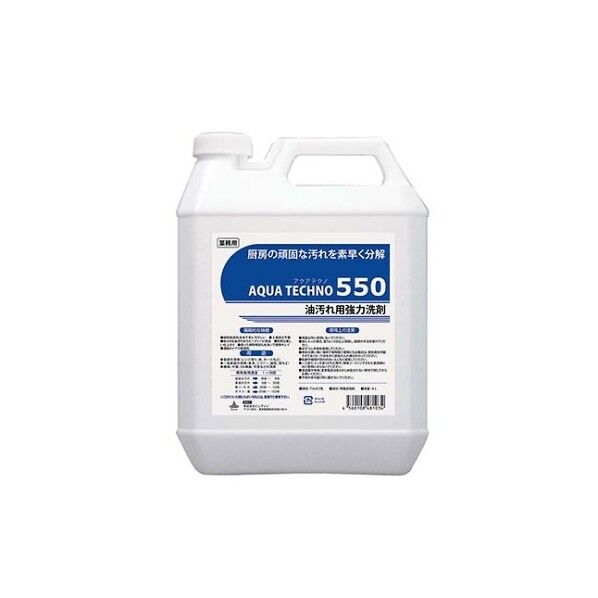 多目的洗浄剤 アクアテクノ550 4L 6143550 61-6754-67 1点