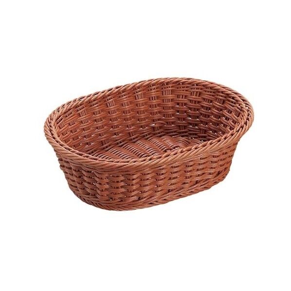 抗菌樹脂 小判型バスケット DS105 30型 7703860 ブラウン 61-6702-79 1点