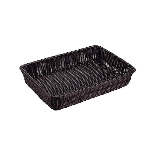 抗菌樹脂 角型バスケット DS101 49型 7703590 ブラック 61-6702-57 1点