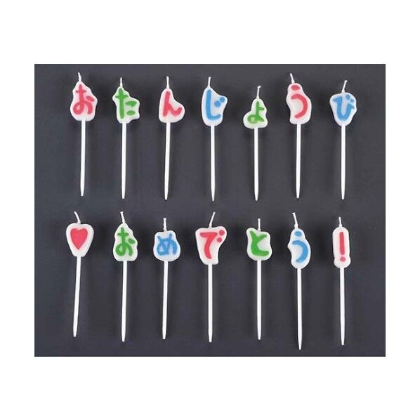 たんじょうびおめでとうキャンドルギフト B5534-00-40 8284860 61-6773-78 1点