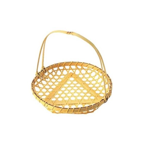 竹製 盛カゴ 大(取手付)18-108 φ190×170 1704600 61-6776-60 1点