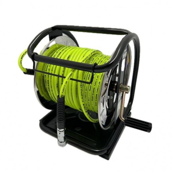 高圧用C型ドラム ウルトラライトホース付 ステンレス製 回転台付き グリーン 30m ULD-630G-TC-S 1台