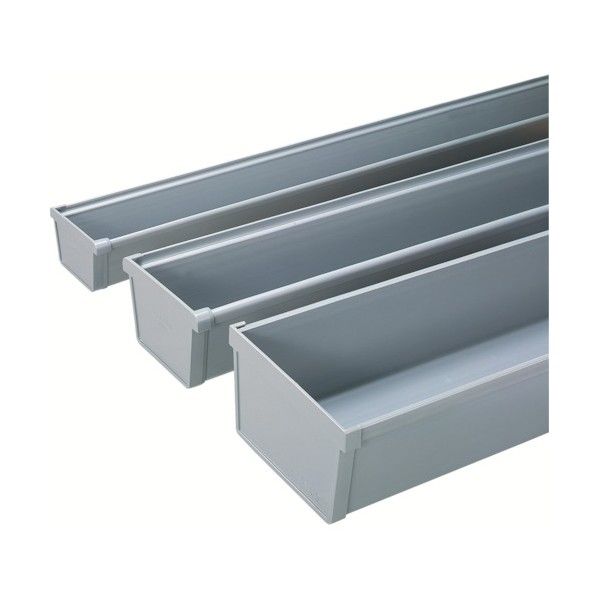 ヒシ 大型雨どいEX Uシリーズ のきどい U-120E L4000 グレー TLG014E 1個