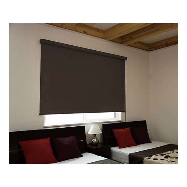 ロールスクリーン 幅135cm×高さ220cm 遮光ブラウン L3534 64-0914-28 1点