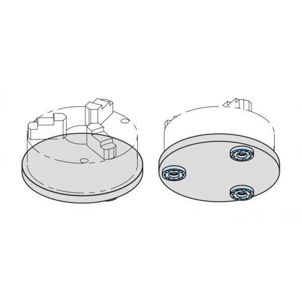 Q-ロック内蔵丸型プレート交換チャック付 RMCQ400-16IN 1点