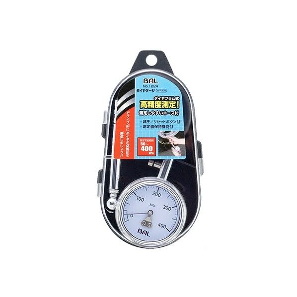 タイヤゲージ(ホース付) 53x480x31mm 1224 1個