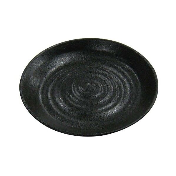 天目砂鉄 丸皿 4.3寸 8180220 63-7197-54 1点