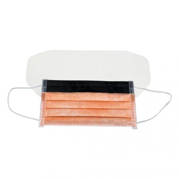 サージカルマスク　5層構造・液体防護　フェースガードあり レギュラーサイズ 2-602-02 50枚