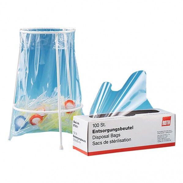 廃棄バッグ E705.1 ワイヤーフレームホルダー＋廃棄袋 3-7097-12 1