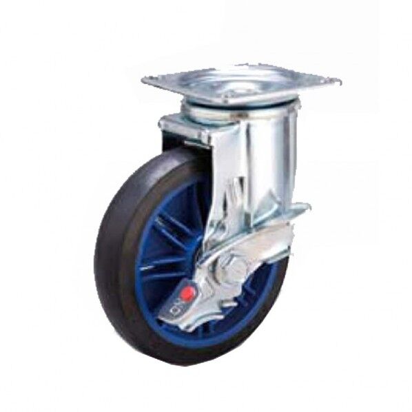 ロールボックス用 キャスター 150mm自在車輪ストッパー付 No.709235