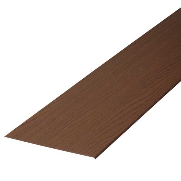 敷居フラットレール アルミ製 穴無 1.00M PVCフィルムコート