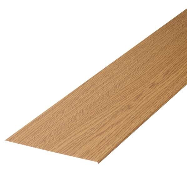 敷居フラットレール アルミ製 穴無 1.00M PVCフィルムコート