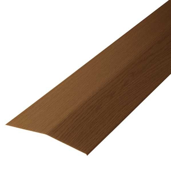 敷居ヘの字押え アルミ製 穴無 1.00M PVCフィルムコート