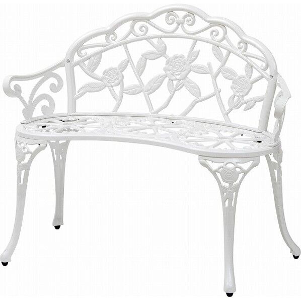 タカショー ローズガーデンベンチホワイト ホワイト TGF-13-01WSN 1台...