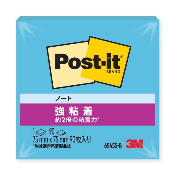 ポストイット強粘着ノート 654SSB 90枚