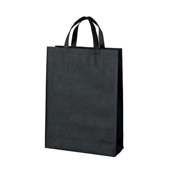 871060不織布手提げバッグ中 ブラック B451J-BK 10枚