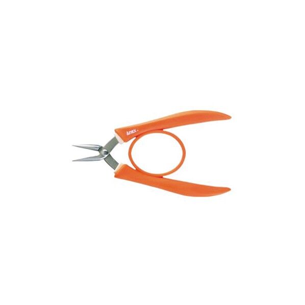 ステンレス製精密ラバーグリップやっとこ（ヤットコ）片丸タイプ 135mm 252 1点