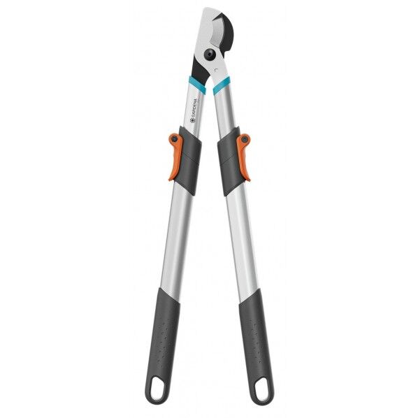 GARDENA 枝切りばさみ(直径42mm対応)バイパス型 アーム伸縮65.5~90cm TeleCut Basic シルバー/ダークグレー/オレンジ/ターコイズブルー 12020-20 1点