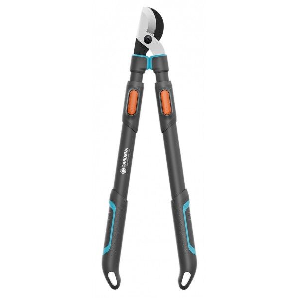 GARDENA 枝切りばさみ(直径50mm対応)バイパス型 アーム伸縮64.6~90cm TeleCut Pro L L ダークグレー/ターコイズブルー/オレンジ 12041-20 1点