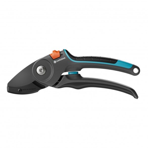 GARDENA 剪定ばさみ (直径24mm対応) アンビル型 PremiumCut Pro Dry Wood ダークグレー/ターコイズブルー/オレンジ 12250-20 1点