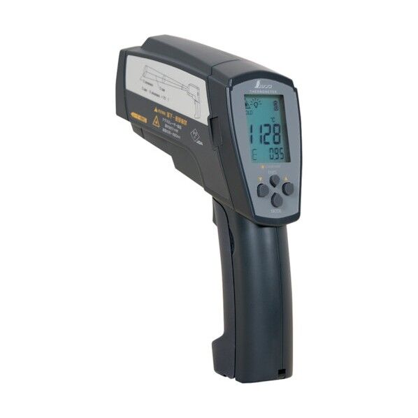 放射温度計H高温測定用デュアルレーザーポイント機能付放射率可変タイプ グレー 73100 1点