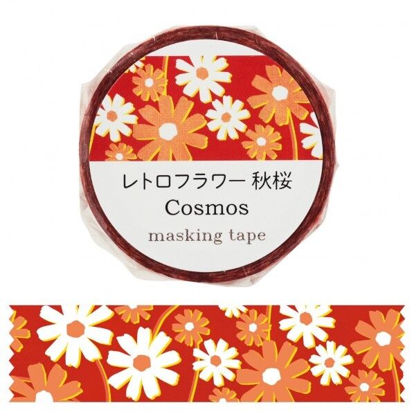 マスキングテープ レトロフラワー 秋桜