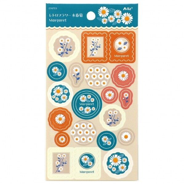 シートシール レトロフラワー 木春菊