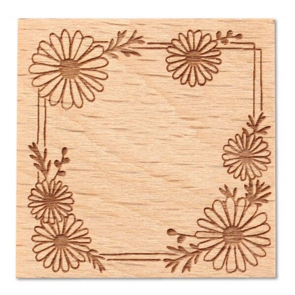 木柄スタンプ30 レトロフラワー 木春菊