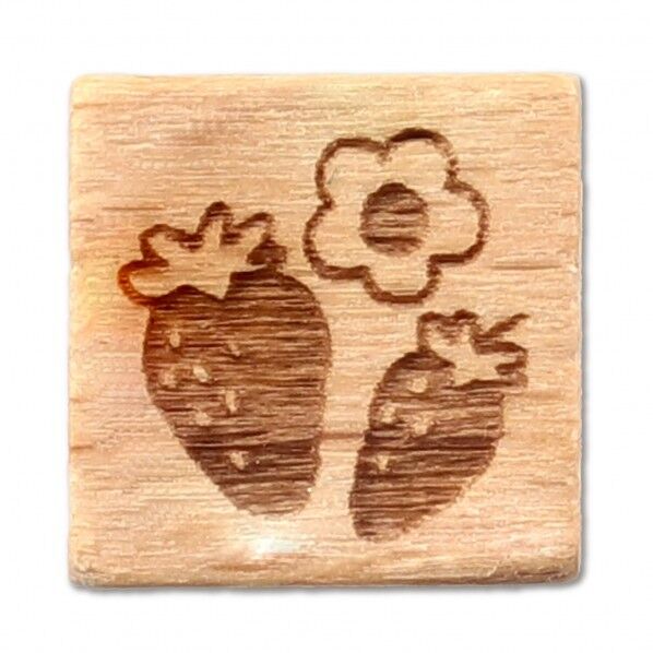 木柄スタンフﾟ10 レトロフラワー 苺