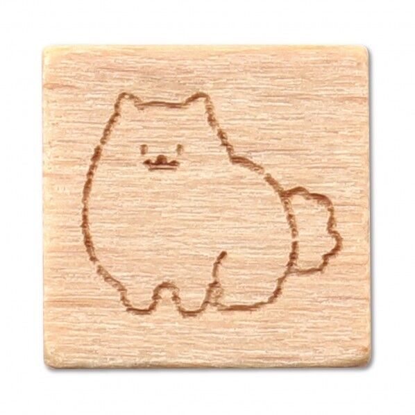 木柄スタンプ10 ゆるいどうぶつ いぬ