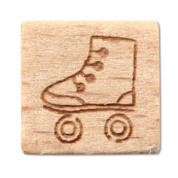 木柄スタンプ10 ネオンサイン ローラースケート