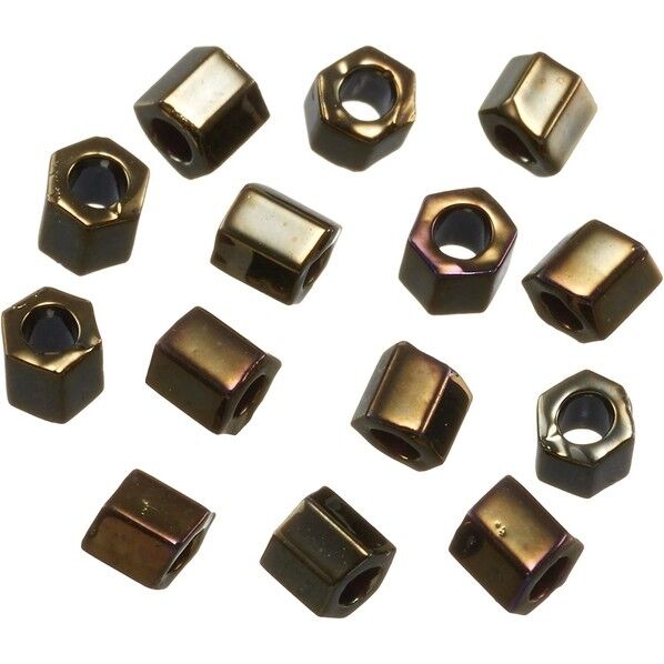 六角ビーズ 大 糸通しビーズ 外径約3mm 1m（約7g）入り Col.83