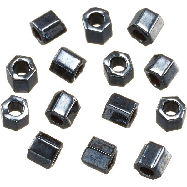 六角ビーズ 大 糸通しビーズ 外径約3mm 1m(約7g)入り Col.81