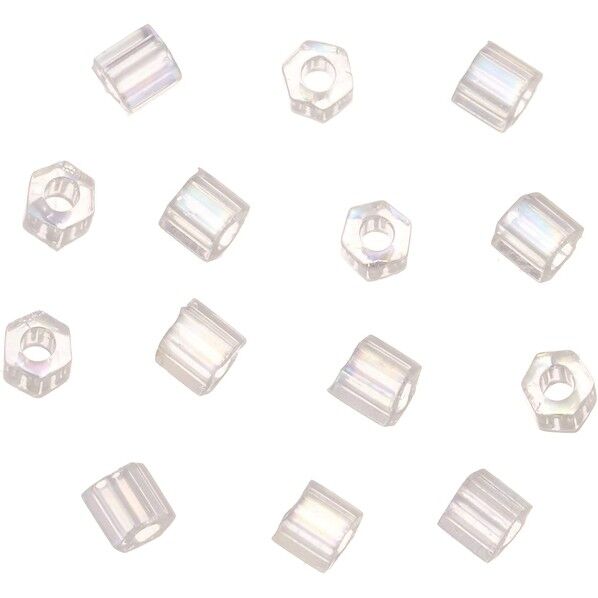 六角ビーズ 小 糸通しビーズ 外径約2.2mm 1m(約250粒)入り Col.161