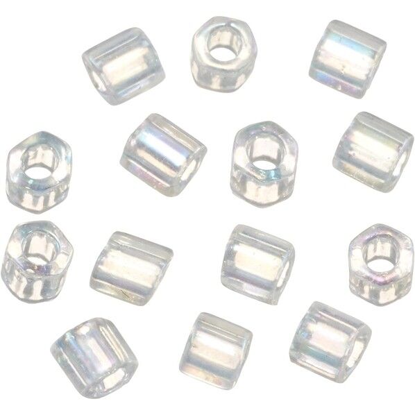 六角ビーズ 大 糸通しビーズ 外径約3mm 1m（約7g）入り Col.161